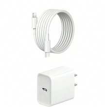 30W 快充墙式适配器 + 100cm 高效数据传输快充线，兼容 14 Pro Max/14 Pro/14 Plus/14/13/12/11/XR/Xs Max/8/7 Plus 系列充电器，高输出功率 - 美規A型插(110-127V) - 查看 11