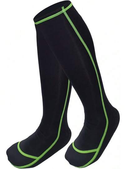 Riverruns Wading Socks, Nylon Fishing Wader Socks Men And Women Outdoor Fishing, Surfing, Wakeboarding (Black,)