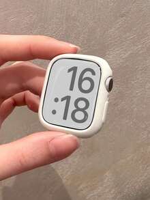 38/40/41/42/44/45/46/49mm 软硅胶保护壳，镂空设计，兼容 Series Ultra/SE/11/10/9/8/7/6/5/4/3/2/1 智能手表，白色 - 鏤空白色(無手錶) - 查看 2