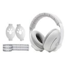 Gehörschutz Baby 2-in-1für Baby Bis 5 Jahren 27dB Kopfhörer Lärmschutz Autismus Kapselgehörschützer Verhindert Gehörschäden und Verbessert  Reise Feiern Alltägliches Leben Lärmschutz den Schlaf Unterwegs Drei Lagen geräuschreduzierender Schaumstoff ,Hypoallergenes Material - Grau - Übersicht 7