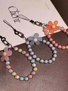 1 pieza/2 piezas Llavero de teléfono con forma de caramelo de color aleatorio anti-pérdida, colgante de llavero adecuado para viajes - Color aleatorio - Ver 8