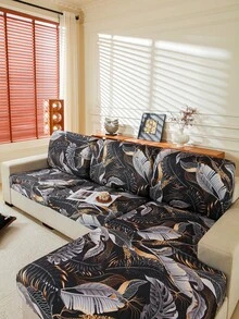 1 vỏ gối sofa in hình lá cây, vỏ gối sofa in hình lá cây nhiệt đới hiện đại, thích hợp cho gia đình. - Nhiều màu - Xem 8