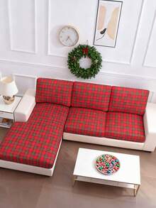 1 件几何印花弹性沙发坐垫套，适合所有季节 - 彩色 - 查看 5