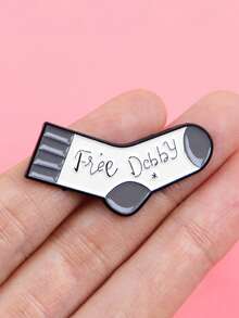 1PC Kawaii Socks Enamelled Brooches Cute Magic Pins Clothing Backpack Lapel Badges Fashion Jewelry Accessories For Friends Gifts - Multicolor - View 6