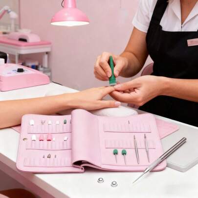 1 pieza Cepillo de polvo color dorado y cepillo de uñas para arte de uñas, removedor de polvo de uñas, cepillos de polvo de uñas, Navidad