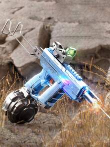 Dual Nozzle Fully Automatic Water Gun With Cool LED Lights, Electric Water Blaster Toy For Outdoor Beach Battle Games, Suitable For Ages 6+, Christmas/Halloween/Easter/Birthday Gift - Multicolor - View 3