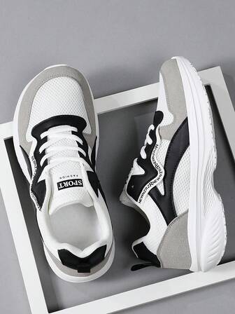 4E Wide Width Men's Sports Shoes, Extra Wide Toe Box & Sole, Lightweight & Soft Bottom, Comfortable For Wide & Thick Feet, Suitable For Travel, Running, Big Size 46