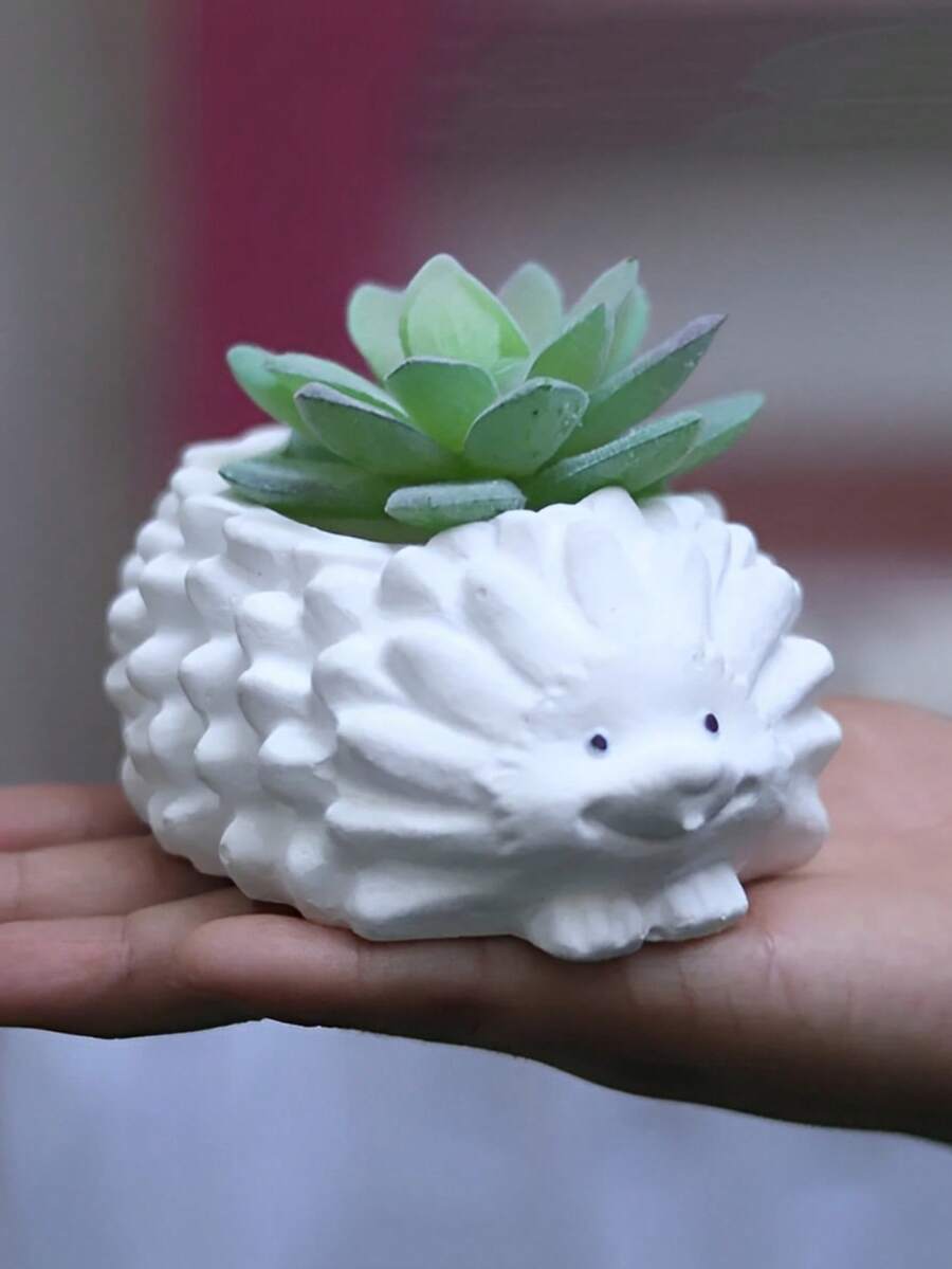 Moule en silicone mignon en forme de hérisson, support de bougie, moule en béton pour la décoration et le rangement faits maison