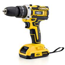 Drill Driver 45N.M 3/8" 21V 2 Batteries With GEELE Accessories - Màu vàng - Xem 3