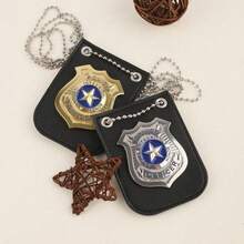 Adult  Costume Accessories - Detective Badge, Fake Handcuffs With Keys For Halloween, Cosplay &  Agent Outfits - Silver - View 5