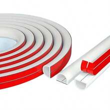 1米自粘式电缆槽 - 柔韧耐用的PVC材质，适用于家庭和办公室线路保护，安装简便，白色胶带设计 - 彩色 - 查看 9