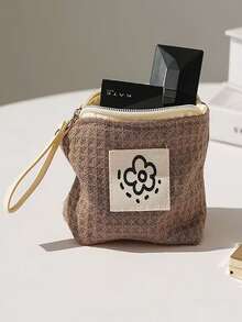 Mini Cute Cartoon Coin Purse, Portable Lipstick/Cosmetic Bag, Earphone & Cable Organizer,For Holiday Beach, Bathroom Collection, Bedroom Collection, Large Capacity