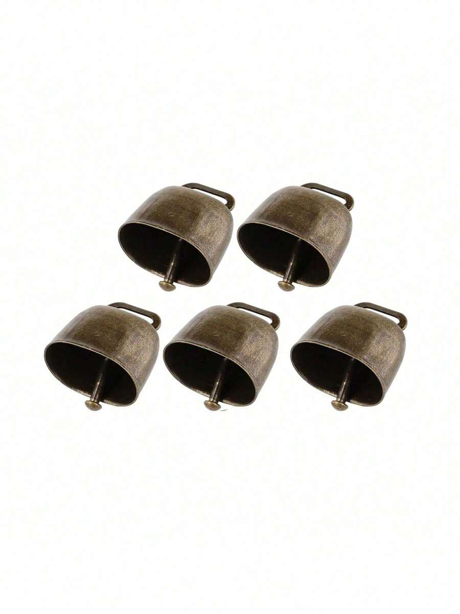 宠物铃铛 放牧铜牛铃铛，金属农场动物防走失铃铛 响亮青铜铃铛 小型黄铜呼唤铃铛 适用于放牧牛、马、羊 - 彩色 - 查看 1