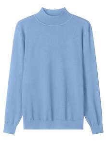 GRDR Autumn/Winter New High Collar Soft Pullover Sweater, Casual Knit Warm Top