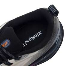 XTEP Men's Running Shoes, Star Shine 3.0, Lightweight, Comfortable, Cushioned, Durable, Sports Shoes, Suitable For Daily Outings And Casual Wear, 975419110036, White/Sand Grey/Black/Warm Orange