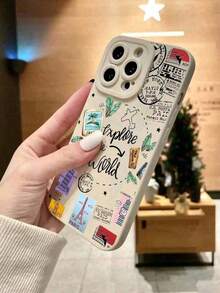 1pc Minimalist Eye Design Skin-Friendly Anti-Drop TPU Phone Compatible With 17, 17 Pro, 16 Pro, 16 Pro, 16, 15 Pro, 14 Pro - Thông số kỹ thuật - Xem 5