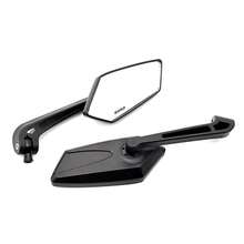 摩托車後視鏡，透明寬角度可調式把手上鏡子（左右兩側），適用於摩托車 - 黑色 - 查看 7
