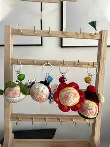 1 pezzo Supporto espositore in legno per gioielli, per bracciali, orecchini, portachiavi, collane