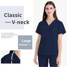 Hochkomfortable Krankenschwestern-Kasacks für Frauen, pflegeleichter Stoff, der Pilling widersteht, behält auch nach längerem Tragen seine strukturierte Form, atmungsaktiv & uneingeschränkt tragbar, Laboruniform