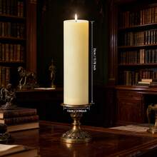 1pc/12pcs Flameless Electronic Candles + 1pc Large LED Electronic Candle Light, 30cm/35cm Height, Christmas Decorative Candles With Remote Control, Battery Powered Flickering Candles With Realistic Warm Glow, Portable Patio Porch Atmosphere Light, Birthday Hotel Wedding Decor Candle Lights, Holiday Atmosphere Candles | Holiday Home Decor | LED Lighting Candles - Multicolor - View 16