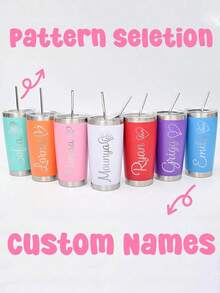 Personalized Tumbler With Lid, Customized Coffee Travel Mug,Custom Photo And Text,Customized Coffee Travel Mug, Double Wall Vacuum Stainless Steel Insulation, Multi-Coloed Printed Personalized Cups Birthday Gifts, Personalized Mother's Day Gifts, Custom Anniversary Gift, Custom, Personalized, Unique,