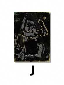 1pc Nurburgring Race Track Map Design Area Rug, Rectangle Polyester Knit Fabric Carpet, Fade Resistant Bedroom And Living Room Decor, Indoor Use