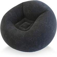 45x45x28 Inflatable Beanless Bean Bag Chair Lounge Sofa - Black - Beige - View 9