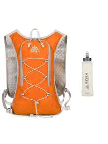 男女通用跑步水袋背心背包，轻便背包，配备500毫升水壶和1.5升水袋，适合户外骑行、徒步、越野跑、马拉松等运动。