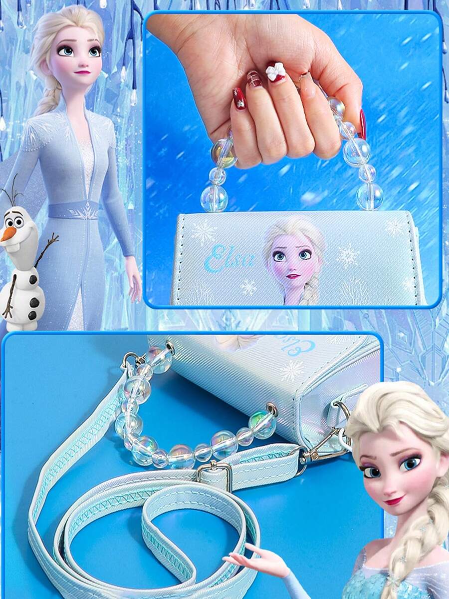 Disney Frozen Shoulder Bag, Small Kids Bag Fashion Girls Shoulder Bags Backpack Princess Presents For Children's Day.Fashionable Little Princess Versatile Outdoor Handbag & Crossbody Bag, Coin Purse, Portable For Outdoor Play. - Multicolor - View 1