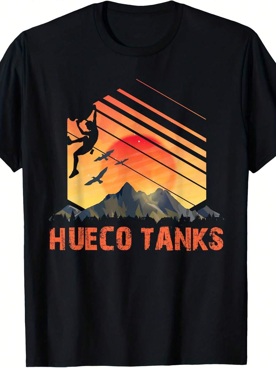 Hu Tanks - Bouldering Climbing Rock Climbing Hu Tanks T-Shirt - Style 23 - View 1