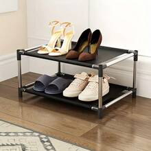 Easy To Assemble Multi-Tier Shoe Rack - Sturdy Compact Design, Suitable For Dorms And Entryways, Includes Metal Tubes, Multipurpose - Multicolor - View 4