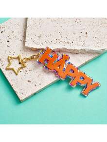 Customized Keychain Large Size Design Star Buckle Souvenir Birthday Gift Surprise Gift Graduation Season Back To School Season Travel Essentials