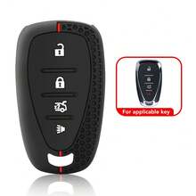 适用于雪佛兰 Equino Orlando Cruze Spark Camaro Volt Bolt Trax Malibu Blazer Traverse Seeker 汽车钥匙扣保护套 - 紅色 - 查看 3