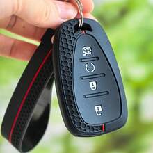 适用于雪佛兰 Equino Orlando Cruze Spark Camaro Volt Bolt Trax Malibu Blazer Traverse Seeker 汽车钥匙扣保护套 - 紅色 - 查看 9