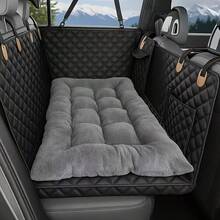 Extra Thick & Warm Pet Car Seat Cushion, Suitable For Large Dogs, SUV, Sedan, Truck, Non-Slip & Easy To Clean Polyester Material, Large Dog Vehicle Floor Protective Mat, Pet Travel Supplies, Anti-Slip Design, Reinforced Stitching, Durable, Car Pet Mat, SUV/Truck Owners - Multicolor - View 6