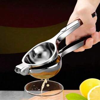 Lemon Juicer, Heavy-Duty Zinc Manual Lemon Juicer, Threaded Groove Fresh Small Orange And Lime Juicer, Manual Citrus Juicer Suitable For Household Restaurant Kitchen Accessories And Utensils
