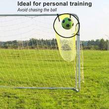 2x Football Target Net Soccer Target Goal Net Soccer Top Bins Goal Target Bags - Yellow - View 5