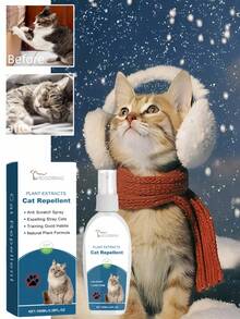 Spray repelente para gatos, spray dissuasor para animais de estimação para evitar que gatos subam em camas e móveis, proteção para casa. Spray dissuasor para uso diário em casa, dentro e fora de casa, spray repelente para gatos, impedindo que gatos subam em camas, mastigando móveis, restringindo áreas para animais de estimação, spray de treinamento amargo