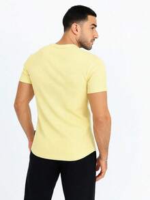 American In Ribbed Fabric - 노란색 - 보기 3