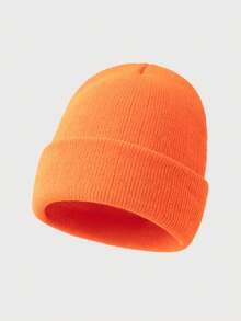 1 Stück einfarbige warme gestrickte Beanie Mütze für Herren, vielseitig für Herbst/Winter Alltag und Ausflüge, Winterkopfwärmer - Hut - Übersicht 29