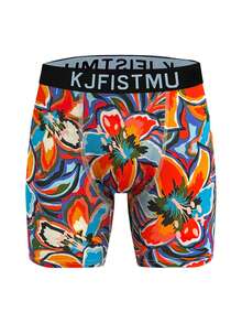 Multi-Pack Of 12/8/4 Men's Boxer Briefs With Stylish Prints And Graffiti Patterns, Comfortable And Snug, Breathable And Quick-Drying, Suitable For Sportswear. - Multicolor - View 10