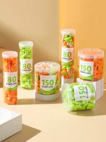 80/150/500个防噪音耳塞，隔音睡眠耳塞，柔软舒适降噪耳塞，男女通用慢回弹耳塞，适合长期佩戴