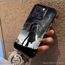 Steins Gate Anime Phone Case Covercompatible with  16,15,14,13,12,11,Pro,XS,Max,Plus,Mini,SE Black Candy Matte Shockproof Cover,Covercompatible with  17 Hülle, 17 pro Hülle, 17 promax Hülle