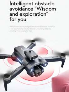 S1S Drone universal, fotografía de alta definición, aeronave, motor sin escobillas, cámara dual, aeronave de control remoto, evasión inteligente de obstáculos, accesorios de color aleatorio - Multicolor - Ver 4