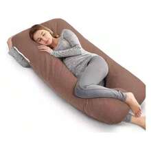 Almohada de Embarazo y Lactancia Tamao Jumbo+ Regalo para TU BEB - gris - Ver 9