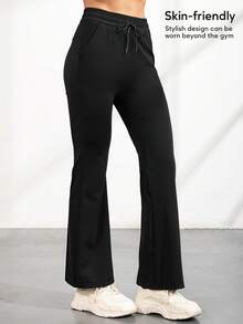 3 Pieces/Set Women's Casual High Waisted Sports Pants Women's Casual Pants - High Waisted Loose Casual Pants - Comfortable And Elastic Loose Pants Set Elastic Waist Fitness Center Autumn And Winter Exercise Running Daily Travel - 彩色 - 查看 3