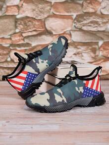 Men's Breathable Knit Casual Sports Running Shoes, Suitable For All Seasons