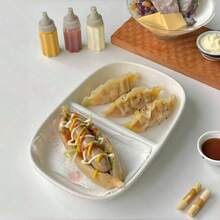 4 piezas Botellas portátiles y mini para condimentos, contenedores a prueba de fugas para aliños y salsas - Recipientes de plástico reutilizables para almacenamiento de alimentos para camping, picnics, escuela y oficina, utensilios de cocina