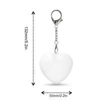 Heart-Shaped LED Sensor Purse Light - Touch-Activated Instant On & 15-Second Auto-Off, USB Rechargeable Portable Bag Light, Essential Gadget For Easy Item Finding, Perfect Gift For Women Mom Her Friend, Mother's Day Gift - trắng - Xem 6