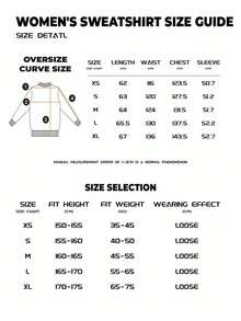 Sweat-shirt col rond en coton pour femmes, vêtement de sport ample en coton avec doublure polaire épaisse, adapté pour l'automne et l'hiver. Top basique décontracté et confortable pour femmes, convenant aux styles décontracté, universitaire et de rue. Top à manches longues adapté aux températures froides, vêtement de sport de rue pour femmes. - Blanc - Voir 6